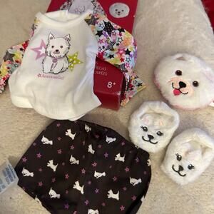 American Girl Coconut pajamas for 18” dolls